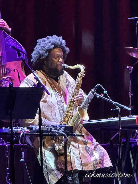 Kamasi Washington on saxophone